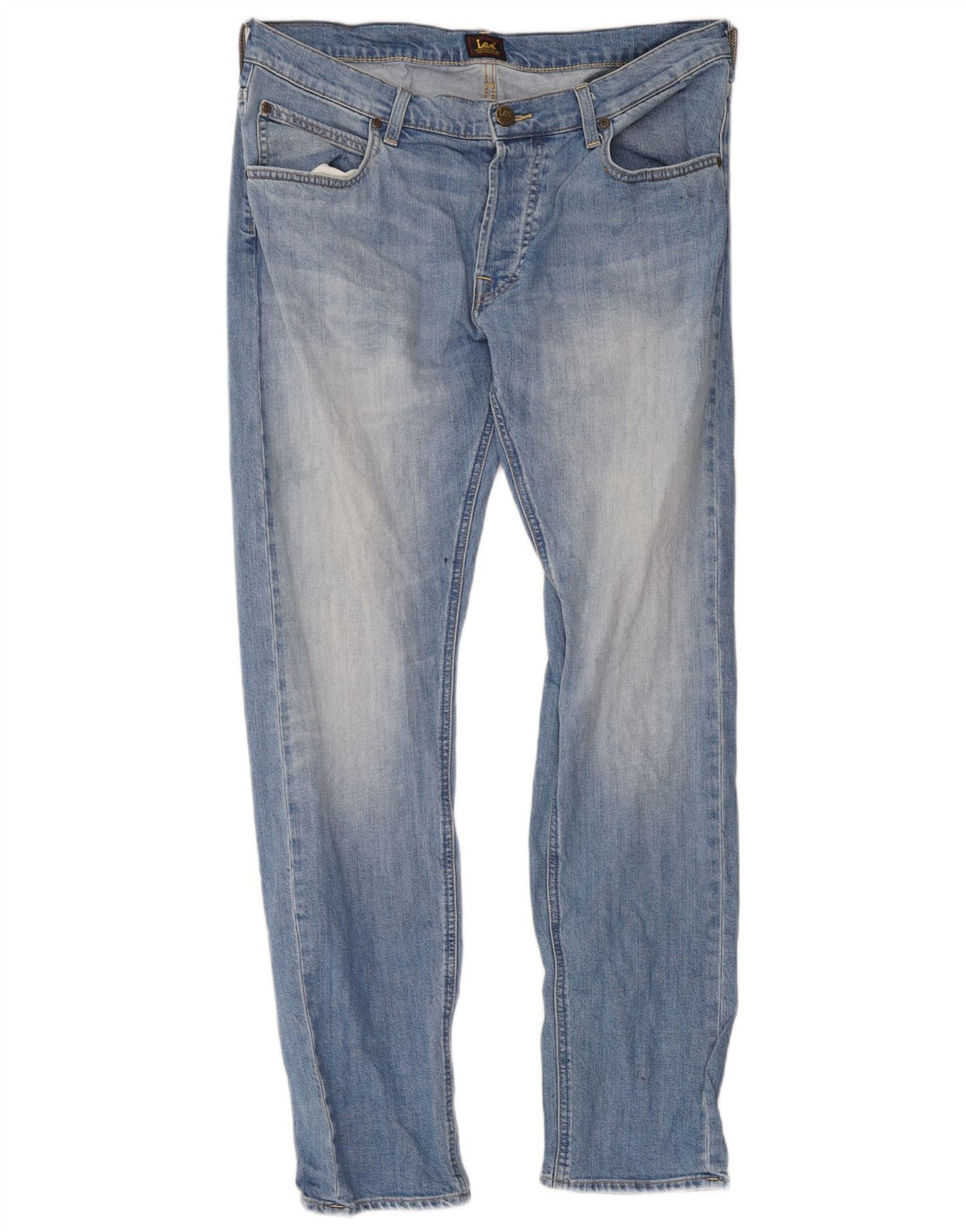 Lee Mens Daren Straight Jeans W34 L32 Blue Cotton