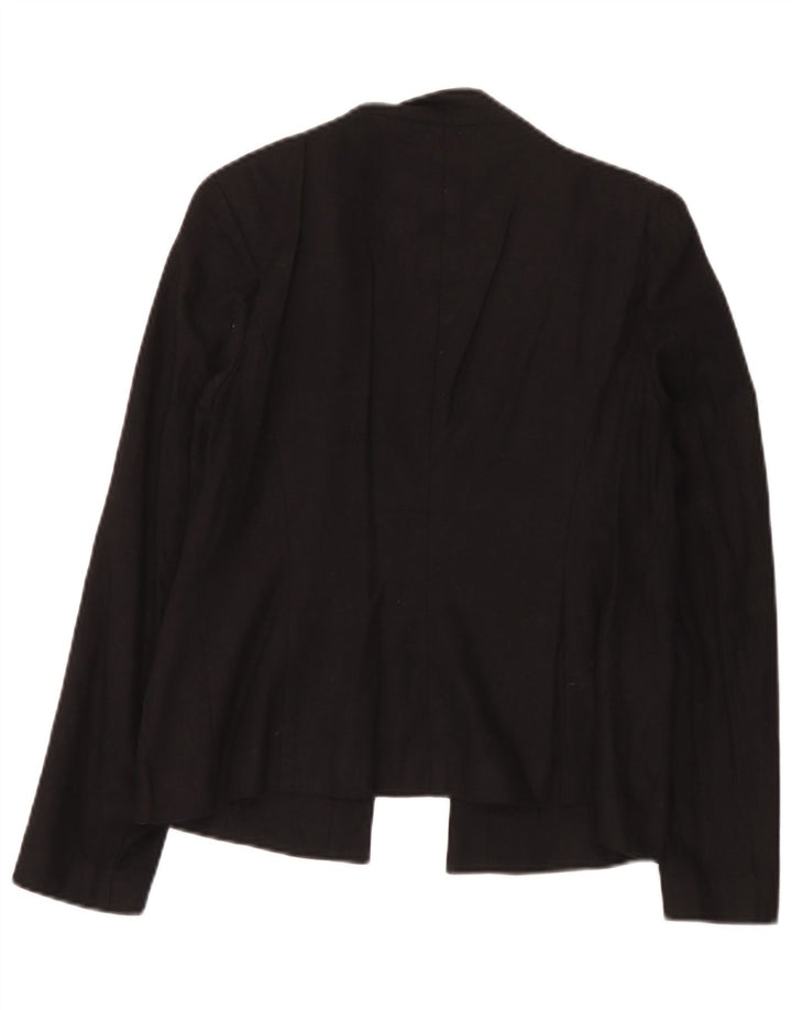 Marks & Spencer Γυναικείο Open Blazer Jacket UK 12 Medium Black Len