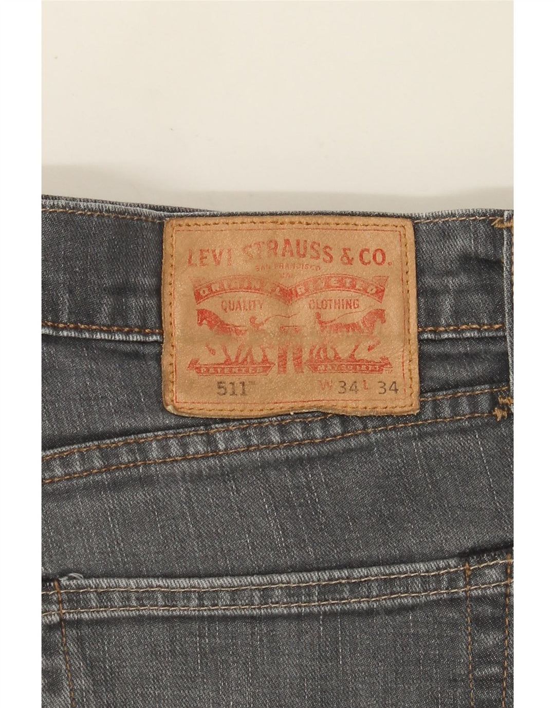 Levi's Mens 511 Slim Jeans W34 L30 Γκρι βαμβακερό