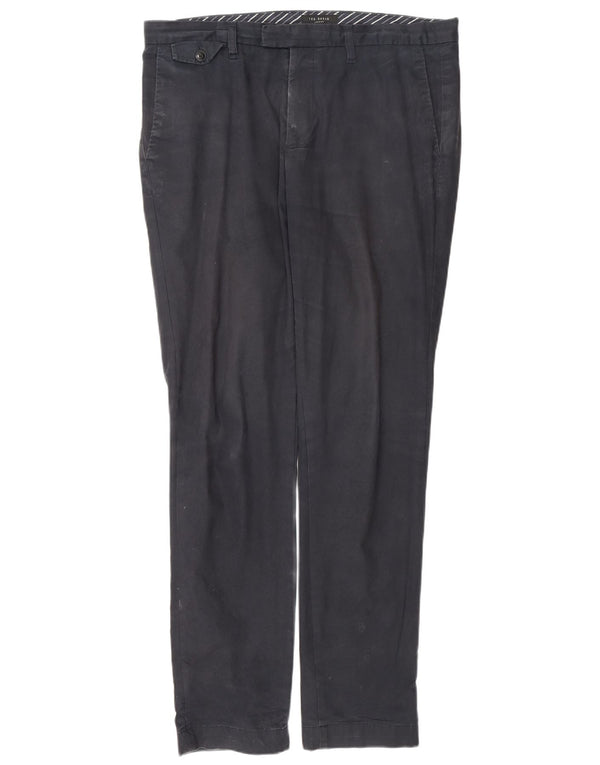 Ανδρικό Ted Baker Slim παντελόνι Chino W34 L31 Navy Blue Cotton