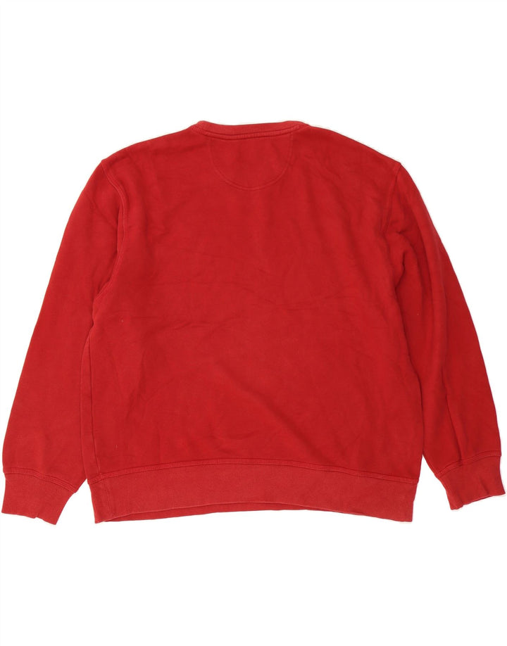 IZOD Mens Sweatshirt Jumper XL Red Cotton Vintage Izod and Second-Hand Izod from Messina Hembry 
