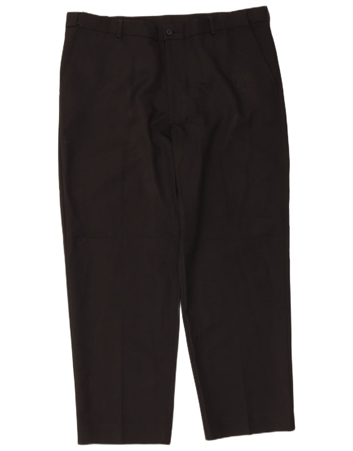Farah Ανδρικό κωνικό παντελόνι Chino W42 L31 Μαύρο πολυεστέρα