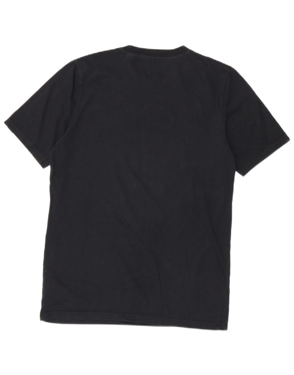Γραφικό T-Shirt Adidas Boys Top 15-16 ετών Μαύρο βαμβακερό