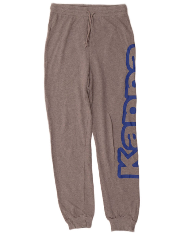 Kappa Mens Tezenis Graphic αθλητική φόρμα παντελόνι Joggers Small Grey Flecked