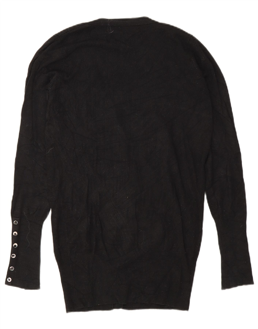 Zara Γυναικεία Ζακέτα UK 10 Small Black Rayon