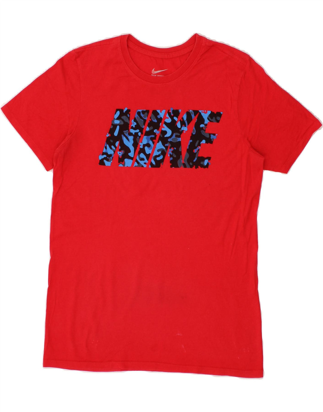 NIKE Mens Athletic Cut Graphic T-Shirt Top Small Red Cotton Vintage Nike and Second-Hand Nike from Messina Hembry 
