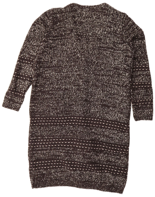 Marks & Spencer Γυναικείο πουλόβερ Longline Cardigan UK 16 Large Black Flecked