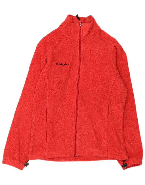 COLUMBIA Γυναικείο Fleece Jacket UK 10 Small Red Polyester