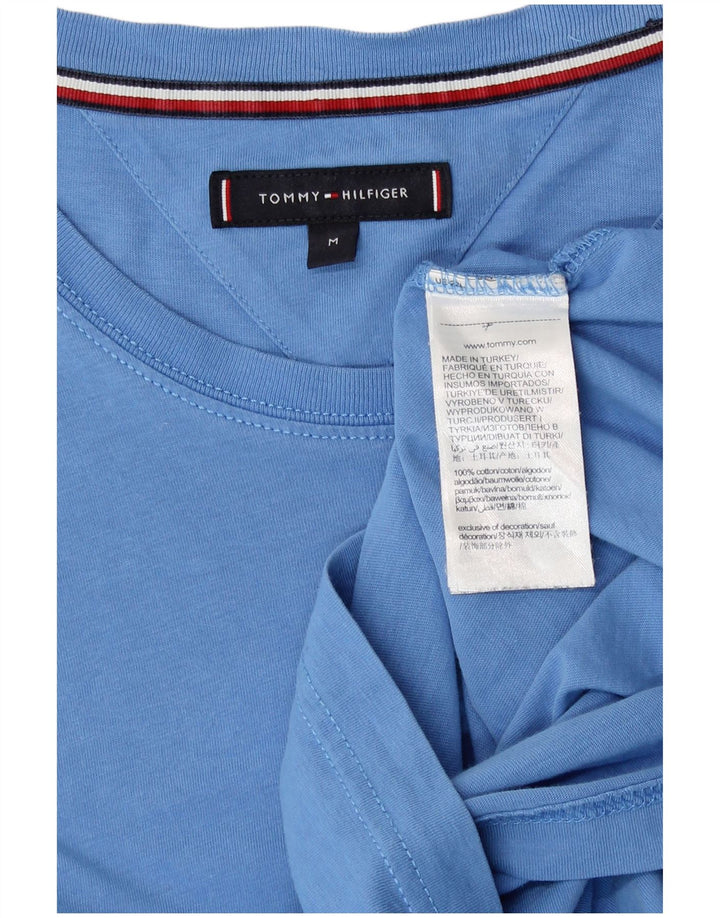Ανδρικό T-Shirt Tommy Hilfiger Top από μεσαίο μπλε βαμβακερό