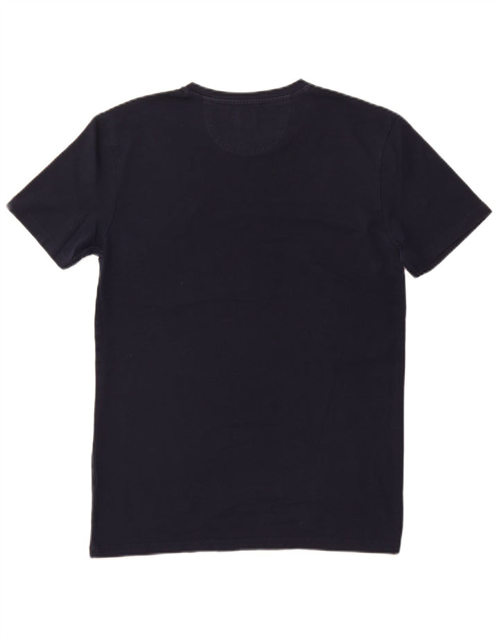 Ανδρικό T-Shirt Zara Slim Fit Top Large Navy Blue