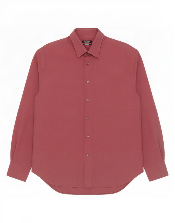 Ανδρικό πουκάμισο Zara Tailored Fit EU 44 XL Βαμβακερό μπορντό