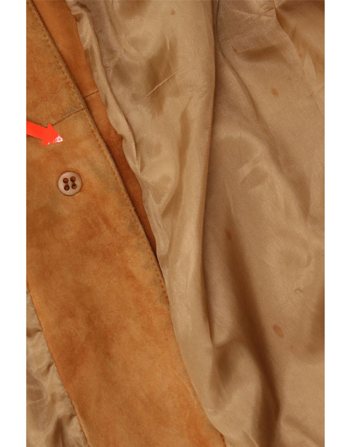 Vintage Γυναικείο Suede Jacket IT 46 Large Brown Δερμάτινο
