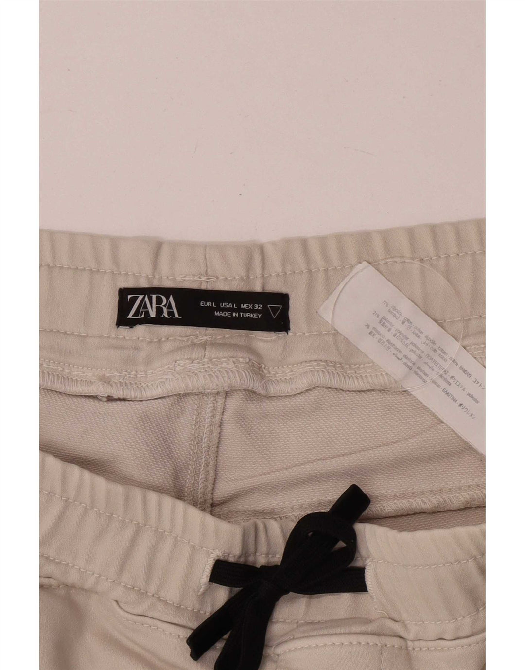 Ανδρικό αθλητικό σορτς Zara Regular Fit μεγάλο μπεζ βαμβακερό