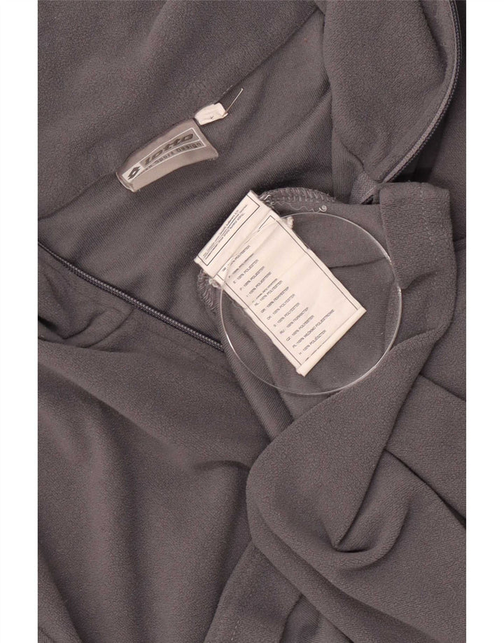 Lotto Ανδρικό φερμουάρ Fleece Jumper Μεγάλος Γκρι Πολυεστέρας