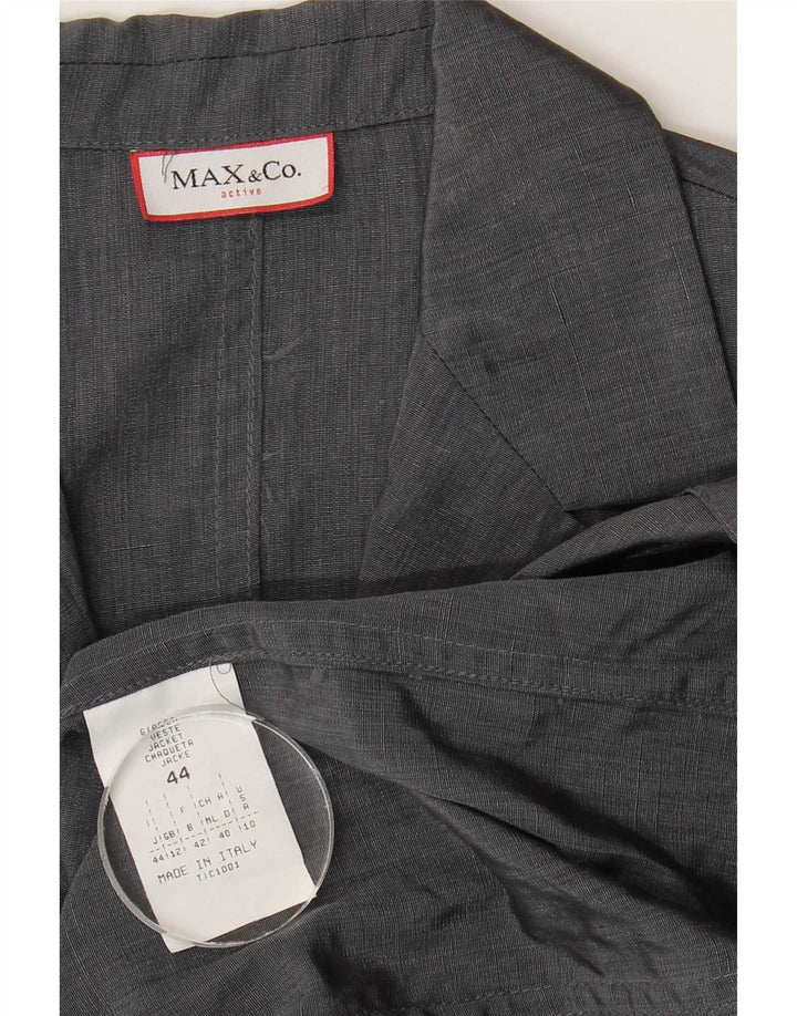 Max & Co. Γυναικείο σακάκι με 3 κουμπιά σακάκι UK 12 Medium Grey