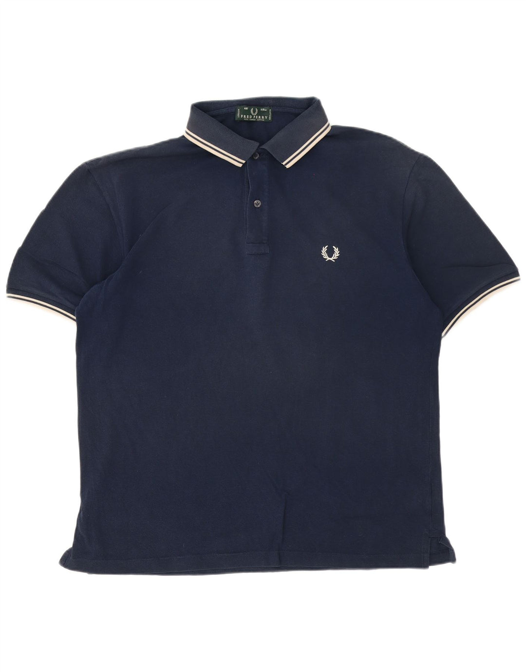 Fred Perry Ανδρικό Πόλο Μπλουζάκι Μεγάλο Βαμβακερό Μπλε Navy ριγέ