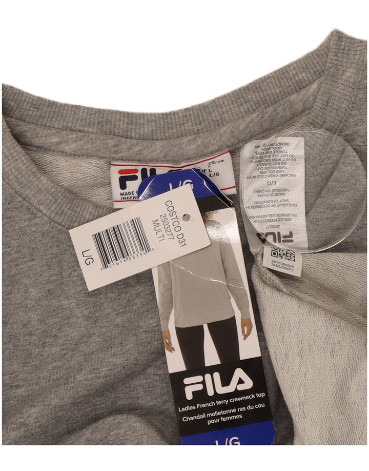 Γυναικεία φούτερ Fila Jumper UK 16 Large Grey Cotton
