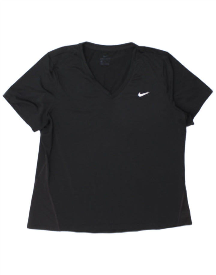 Ανδρικό T-Shirt Nike Dri Fit Top XL Μαύρο πολυεστέρα