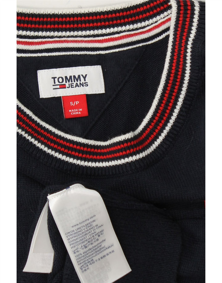 TOMMY HILFIGER Γυναικείο πουλόβερ με λαιμόκοψη πλήρωμα UK 10 Small Navy Blue