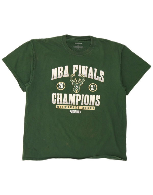 Ανδρικό γραφικό μπλουζάκι NBA Top XL Πράσινο βαμβακερό