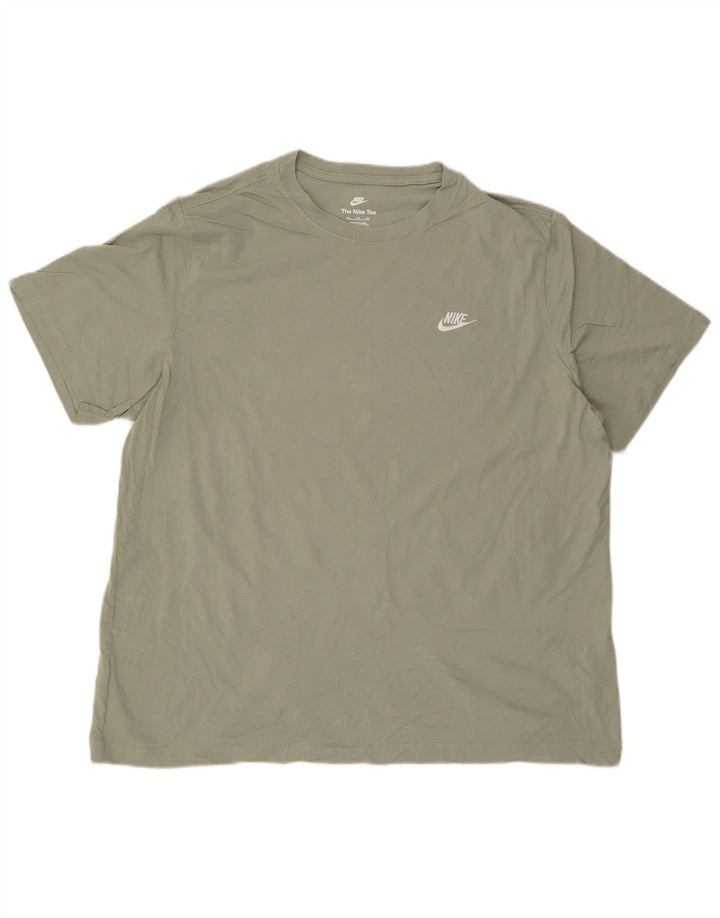Ανδρικό T-Shirt Nike 2XL πράσινο βαμβακερό
