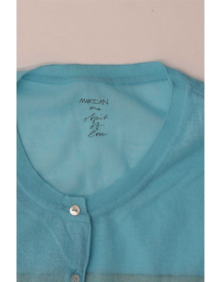 Γυναικεία ζακέτα Marccain Crop UK 14 Medium Blue ριγέ