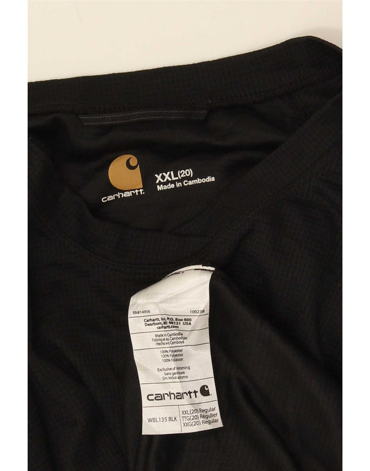 Carhartt Γυναικείο τοπ μακρυμάνικο UK 20 2XL μαύρο πολυεστέρα