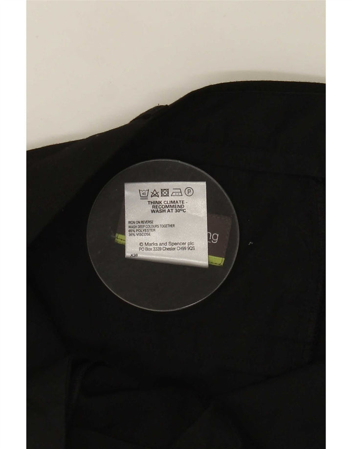Marks & Spencer Ανδρικό ίσιο παντελόνι W36 L31 Μαύρο πολυεστέρα