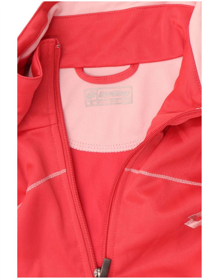 Γυναικεία αθλητική φόρμα LOTTO Top Jacket UK 14 Medium Red