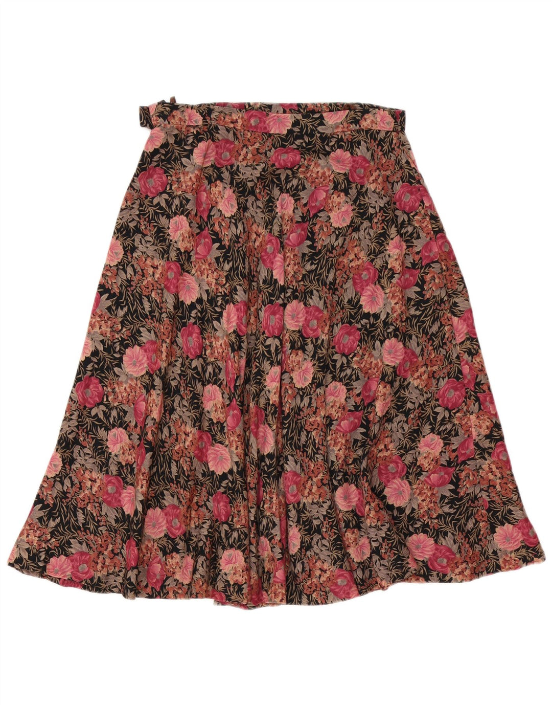 Vintage γυναικεία φούστα σε γραμμή Α W30 Μεσαίο ροζ Floral