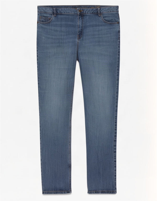 Marks & Spencer Γυναικεία Slim Jeans UK 22 3XL W42 L30 Blue Cotton