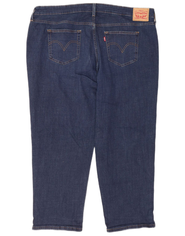 Levi's Womens Boyfriend Cropped Jeans US 22 3XL W44 L26 Blue Cotton