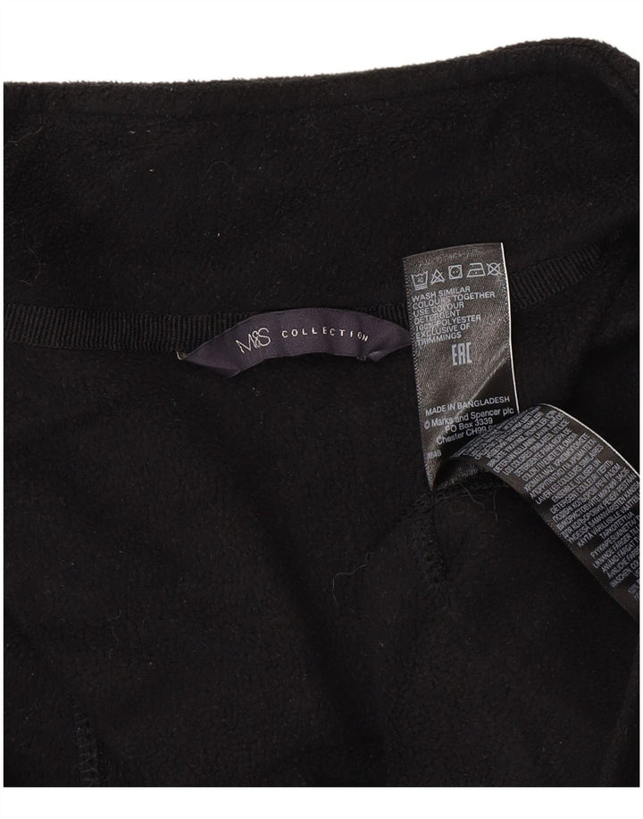 Marks & Spencer Γυναικείο Fleece Jacket UK 16 Large Black Polyester