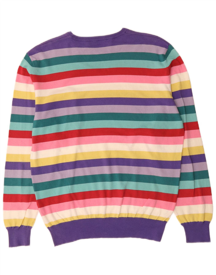 Ανδρικό πουλόβερ Brooksfield Crew Neck Jumper IT 52 Μεγάλο πολύχρωμο ριγέ