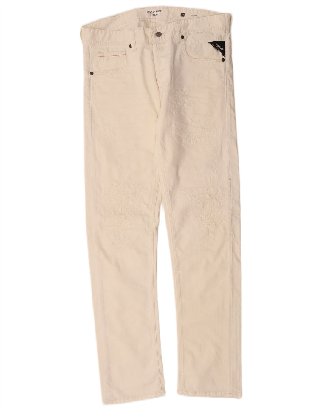 Replay Γυναικείο Grover Slim Jeans W29 L30 Λευκό βαμβακερό