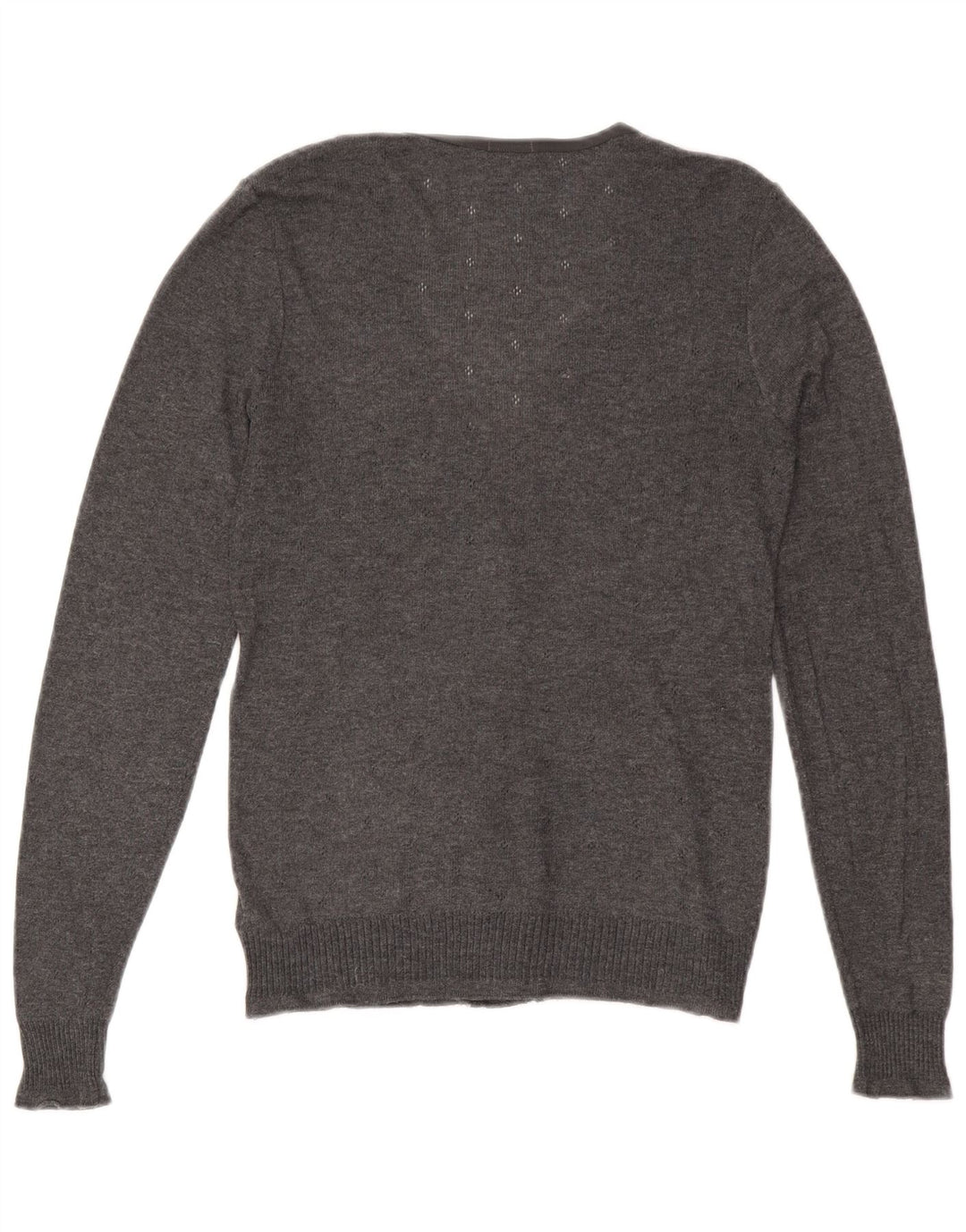 JIGSAW Γυναικείο πουλόβερ ζακέτα UK 12 Medium Grey Polyester