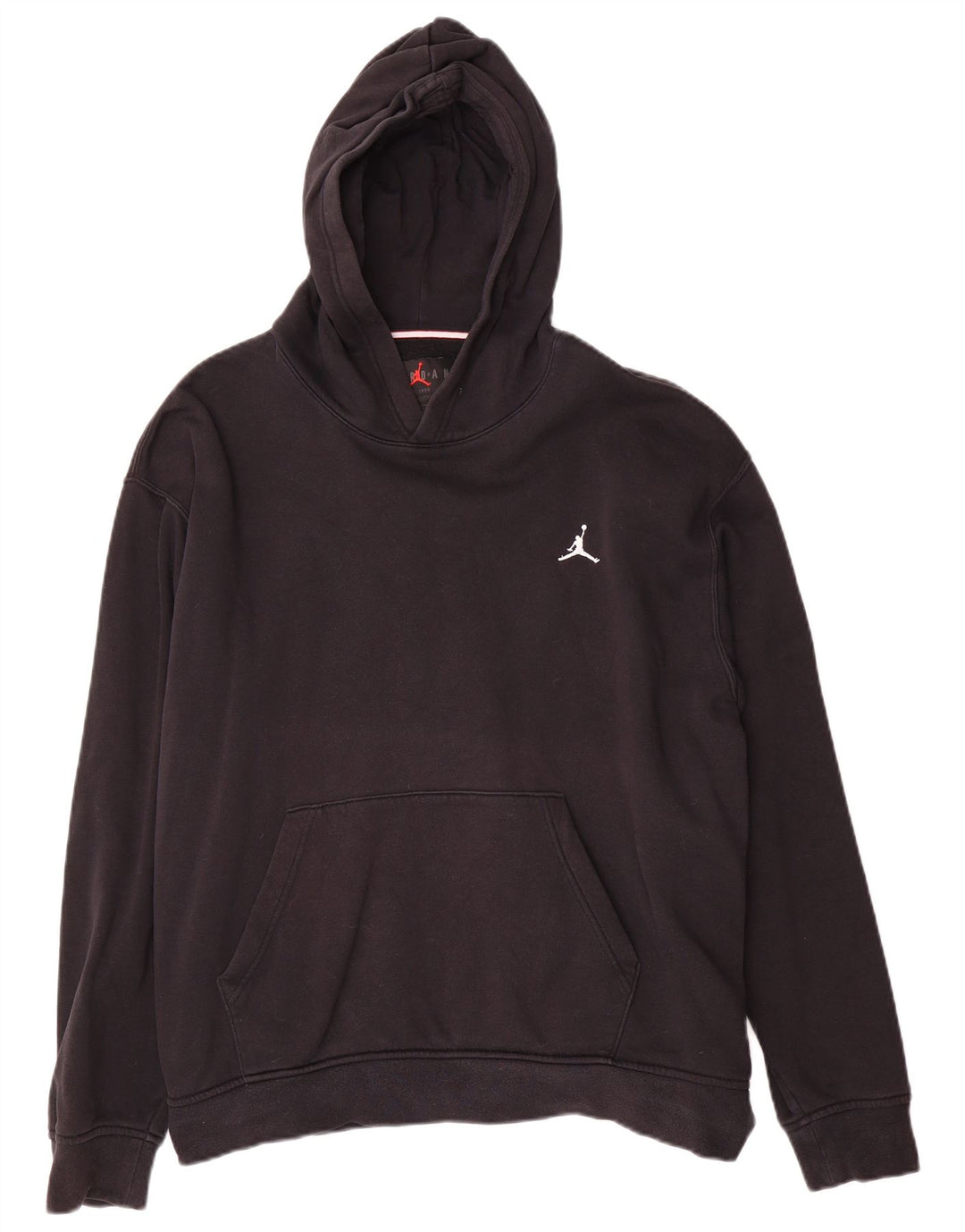 Jordan Ανδρικό Hoodie Jumper μεγάλο μαύρο βαμβακερό