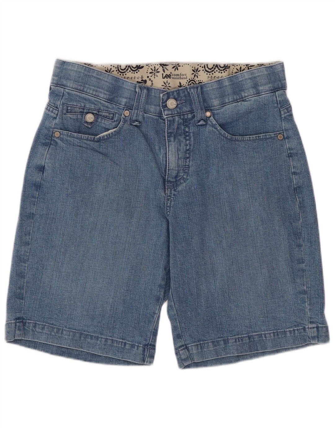 Γυναικείο τζιν σορτς LEE US 6 Medium W29 Μπλε Paisley Βαμβακερό