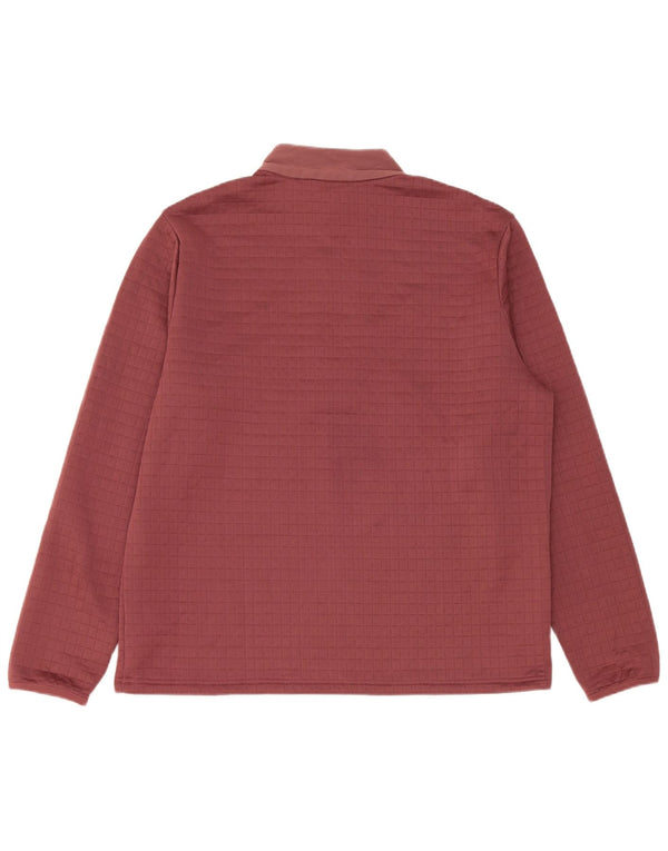 Ανδρική φόρμα πουλόβερ με φερμουάρ Adidas Top Large Βουργουνδί Πολυεστέρας