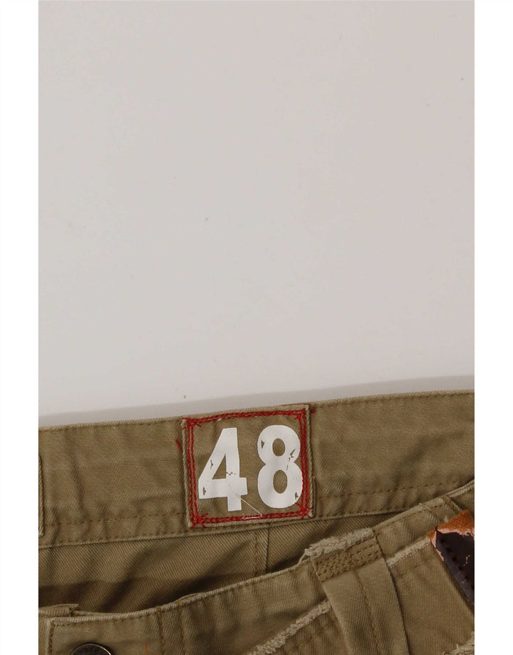 Vintage Ανδρικό Σορτς Cargo IT 48 Medium W32 Χακί Βαμβακερό