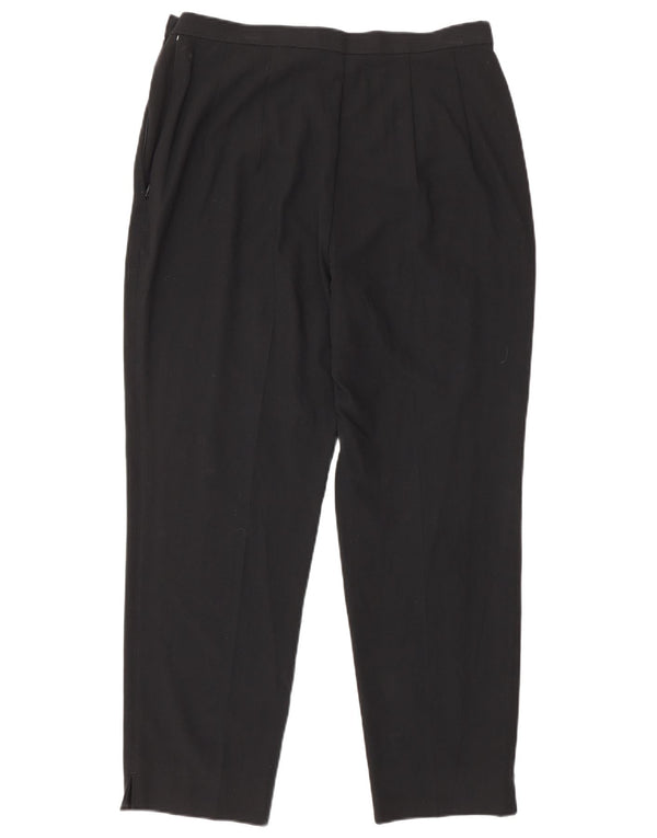 Marks & Spencer Γυναικείο Tapered Casual Παντελόνι UK 14 Medium W30 L27 Black