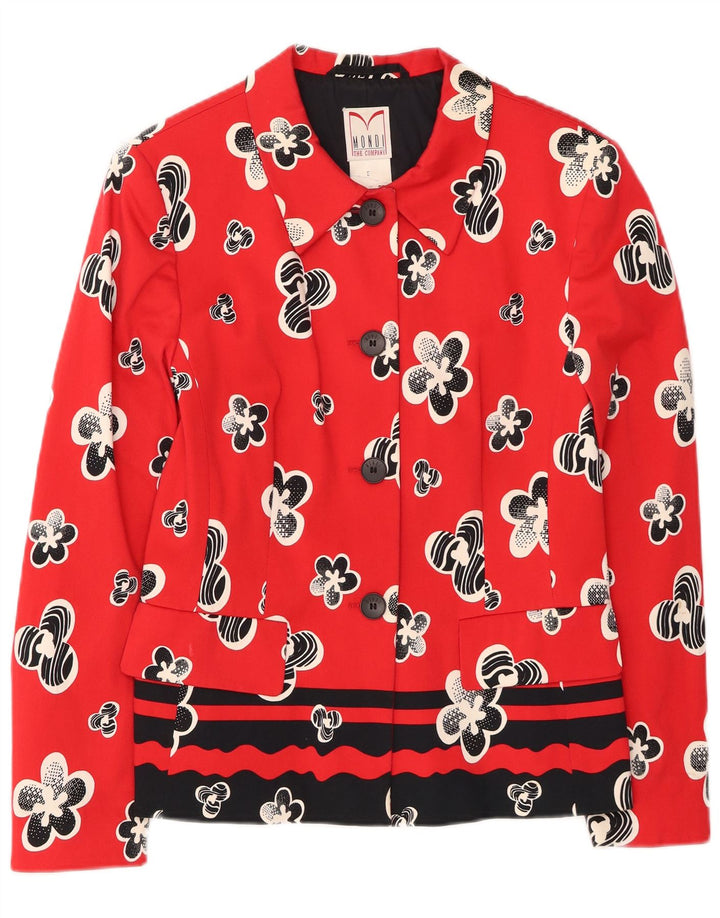 Ανδρικό σακάκι μπλέιζερ με 4 κουμπιά Mondi EU 38 Μεσαίο κόκκινο φλοράλ