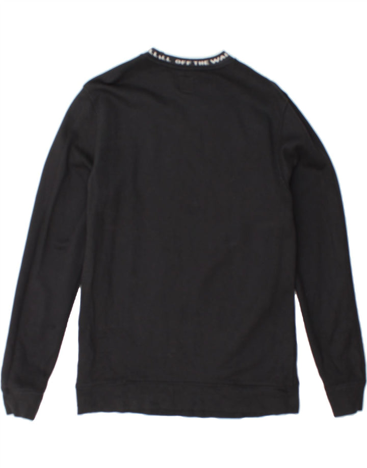 VANS Mens Graphic Sweatshirt Jumper Medium Black Vintage Vans and Second-Hand Vans from Messina Hembry 