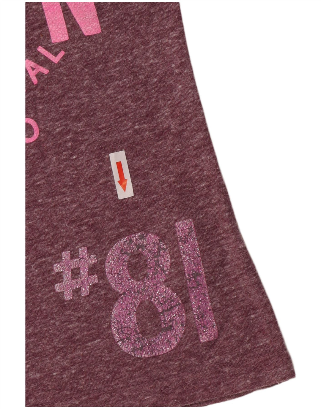 Γυναικείο γραφικό μπλουζάκι Superdry Top UK 10 Small Purple Polyester