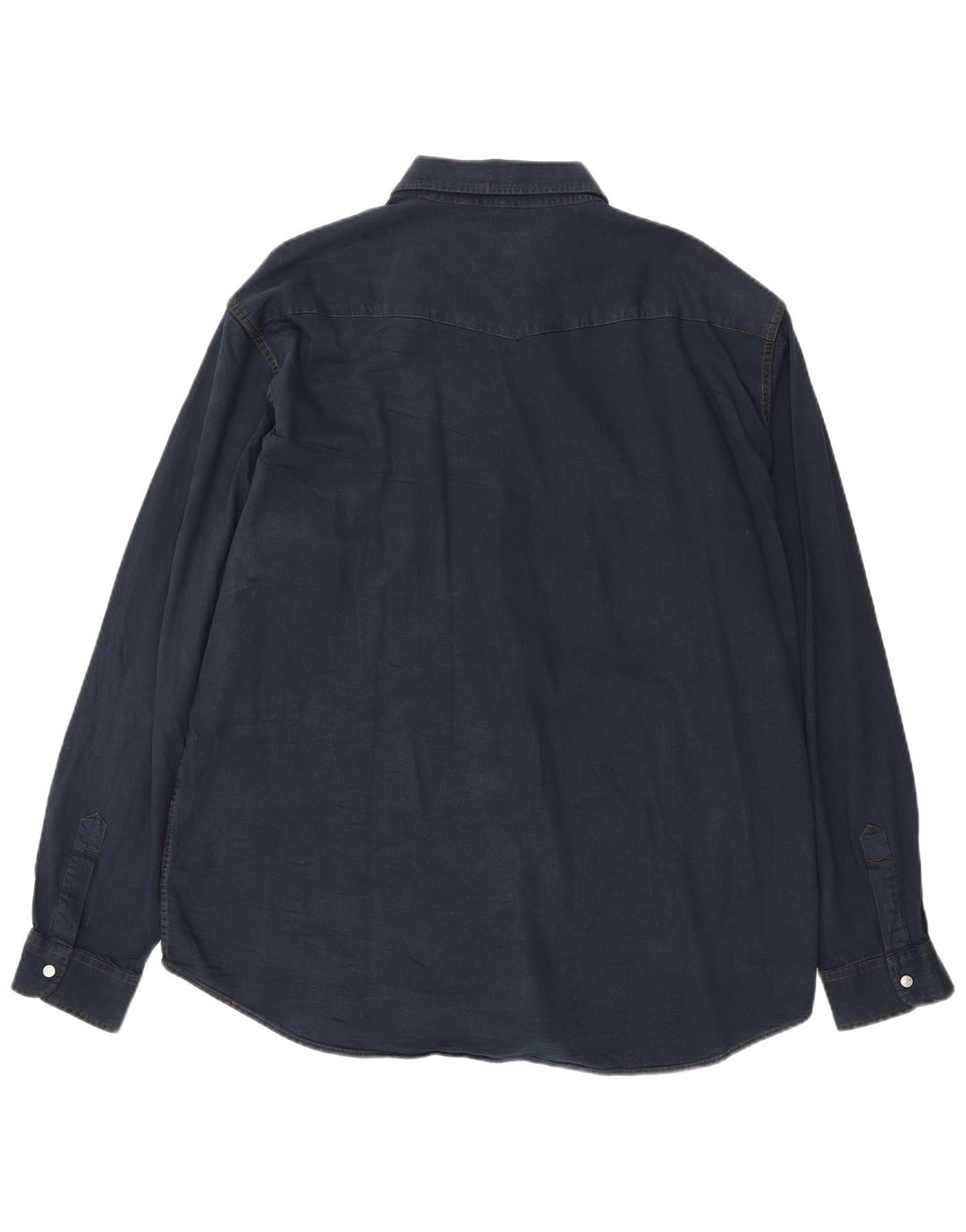 CARRERA Ανδρικό Τζιν Πουκάμισο 2XL Navy Blue Cotton