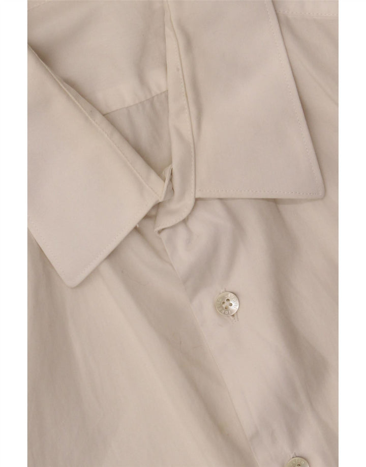 Roberto Cavalli Mens Shirt Size 41 16 Large White Cotton