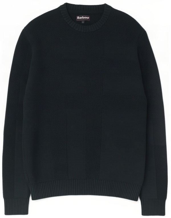 Barbour Mens Crew Neck Jumper Sweater Large Green Cotton