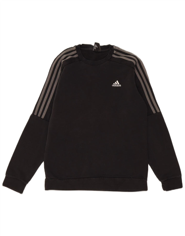 Ανδρικό φούτερ Adidas Jumper Μικρό μαύρο βαμβακερό