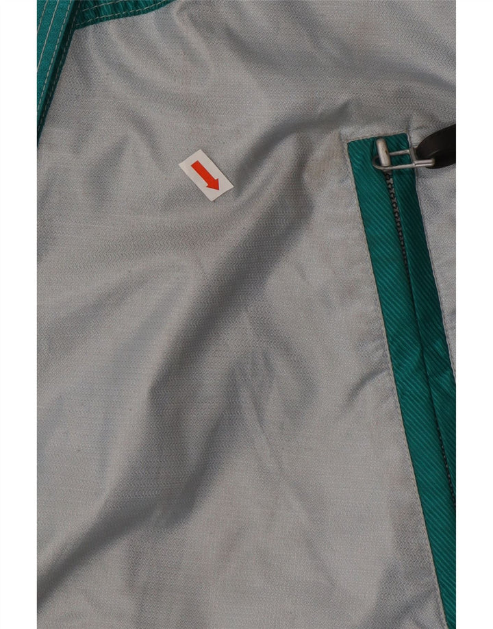 Vintage Ανδρικό γραφικό μπουφάν σκι EU 48 Μεσαίου πράσινου χρώματος πολυαμίδιο