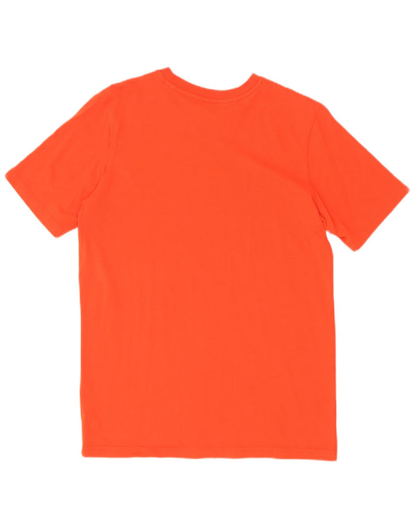 Γραφικό T-Shirt Adidas Boys Top 15-16 ετών πορτοκαλί βαμβακερό